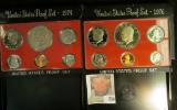 1974 S & 76 S U.S. Proof Sets in original holders as issued.