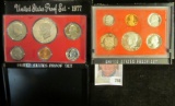 1977 S & 82 S U.S. Proof Sets in original holders as issued.
