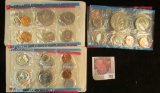 1971, 72, & 73 U.S. Mint Sets in original cellophane.