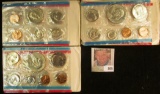 1972, 73, & 74 U.S. Mint Sets in original cellophane & envelopes.