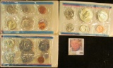 1972, 75, & 76 U.S. Mint Sets in original cellophane and envelopes.