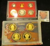 1982 S U.S. Proof Set in original plastic case & 2008 S United States Presidential $1 Coin four-piec