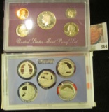 1989 S U.S. Proof Set, original as issued & 2010 S United States Mint America the Beautiful Quarters