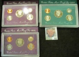 1989 S, 93 S, & 97 S U.S. Proof Sets in original holders as issued.