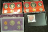 1974 S, 76 S, & 84 S U.S. Proof Sets in original holders as issued.