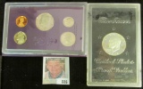 1987 S U.S. Proof Set in original holder as issued & 1972 S Proof Eisenhower Silver Dollar in origin