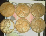 1921S, 22D, 23S, 24D, S. 26S, 31D, & 31S Lincoln Cents. Good to VF.