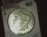 1891 S Morgan Silver Dollar, nice high grade.
