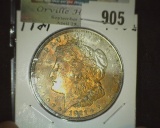 1921 P Superbly toned Morgan Silver Dollar.