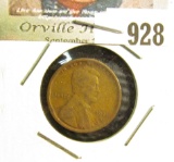 1911 S Lincoln Cent, VG.