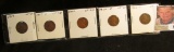 1919 P, D, 20 P, D, & S Lincoln Cents. All VF.