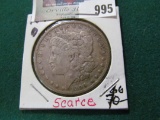 1894 O Morgan Silver Dollar, Scarce.