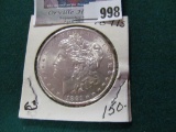 1891 S Morgan Silver Dollar, Super nice high grade.