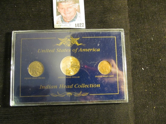 "United States of America Indian Head Collection", Includes 2000 D Sacagawea Dollar BU; 1927 P Buffa