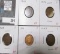 5 Indian Head Cents - 1903, 1904, 1905, 1906, 1907, all grade F, value for group $25