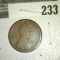 1909 VDB Lincoln Cent, VG/F, value $16