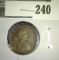 1910-S Lincoln Cent, VF, semi-key date, value $25