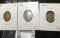 3 Lincoln Cents, 1916 XF, 1916-D F & 1916-S F, value for group $14+