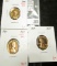 Group of 3 Proof Lincoln Cents, 1959, 1960 small date (semi-key), 1960 large date, value for group $