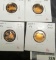 Group of 4 Proof 2009 commemorative Lincoln Cents, all have colorful peripheral toning from original