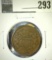 1867 2 Cent Piece, VF, value $35