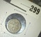 1856 3 Cent Silver, type 2, G, value $40