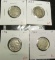 4 Buffalo Nickels, 1935 VF, 1935-D F+, 1936 VF35, 1936-S VF, group value $9