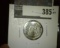 1842 Seated Liberty Dime, VG bent, G value $20