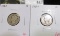 2 Mercury Dimes, 1918-D & 1918-S, both VG, value for pair $7+