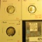 3 Roosevelt Dimes, 1959-D toned, 1960 & 1960-D toned, all BU, group value $13 to $16