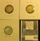 3 Roosevelt Dimes, 1961 toned, 1961-D toned, 1962, all BU, group value $15
