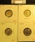 4 BU Roosevelt Dimes, 1965, 1967, 1968-D & 1969-D, all from Mint Sets, group value $8+