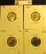 4 BU Roosevelt Dimes, 1971, 1972-D, 1973-D, 1976-P toned, all from Mint Sets, group value $8