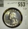 1963 Washington Quarter, BU toned from roll end, MS65 value $15