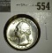 1967 Washington Quarter, BU from SMS, value $6