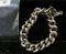 MASSIVE, HEAVY dog-chain style link silver bracelet, 8