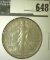 1947 Walking Liberty Half Dollar, AU, value $25