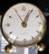Gubelin (Swiss) 8 day, 15 jewel travel clock with alarm. Appears to be missing wind / set knobs on b
