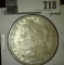 1889-O Morgan Dollar, AU toned, value $55