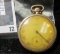 Gruen Verithin Model pocket watch, 17 jewels, gold filled case, for parts or repair
