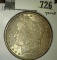 1891-S Morgan Dollar, AU toned, value $45