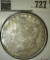 1892 Morgan Dollar, XF, value $55
