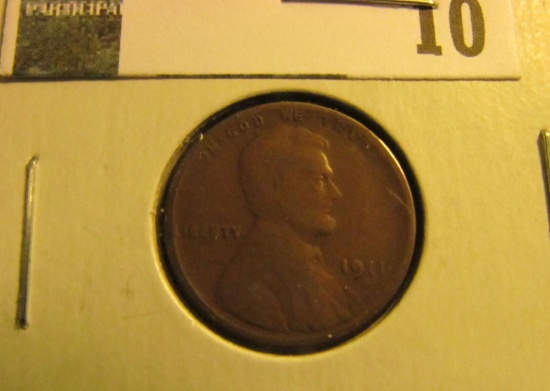 1911 S Lincoln Cent, Good.