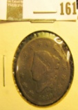 1829 Large Cent, G, value $20
