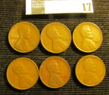 (6) 1931 D Lincoln Cents, VG-Fine.