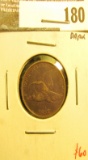 1857 Flying Eagle Cent, VF dark, VF value $60