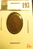 1873 Indian Head Cent, open 3, VG+, value $30