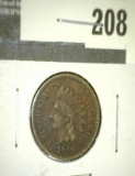 1880 Indian Head Cent, F, value $9
