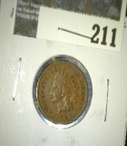 1883 Indian Head Cent, VF, value $10