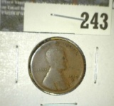1912-S Lincoln Cent, G, semi-key date, value $24